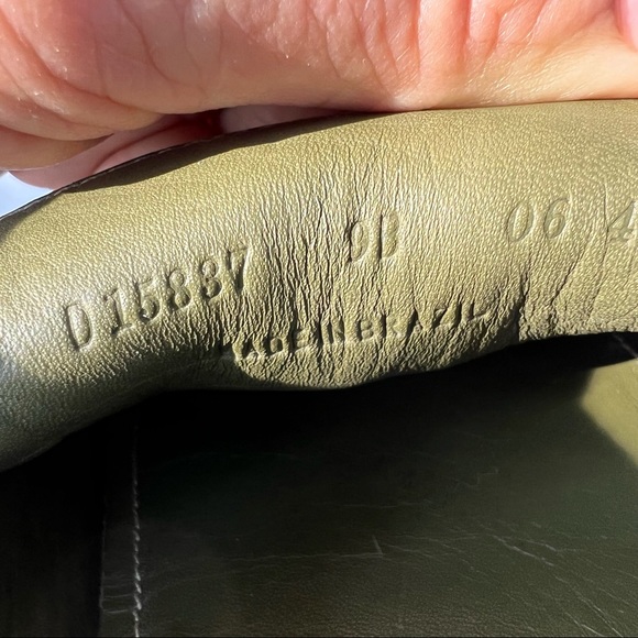 Cole Haan green leather moc toe driving loafer size 9. Casual slip on shoes. - Picture 10 of 10